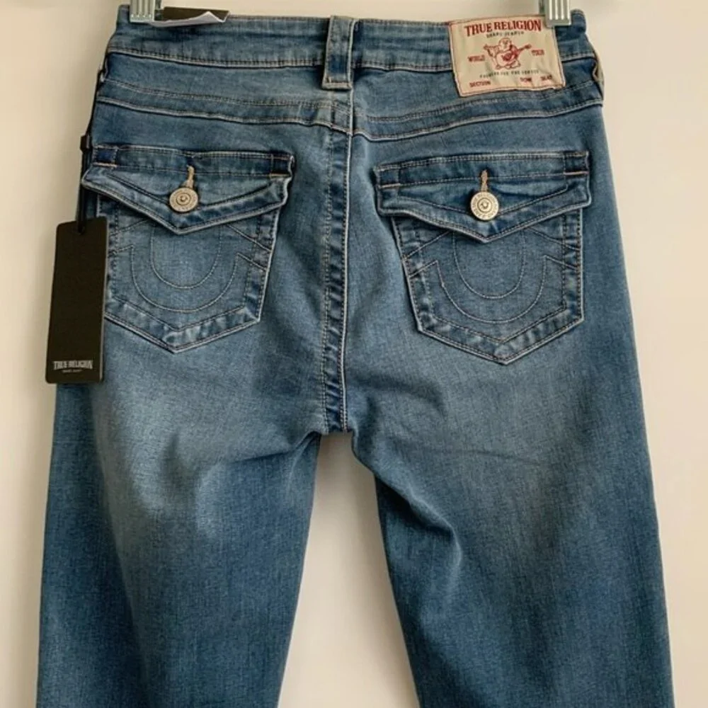 True Religion Stella Mid Rise Skinny Jeans In Humm 25